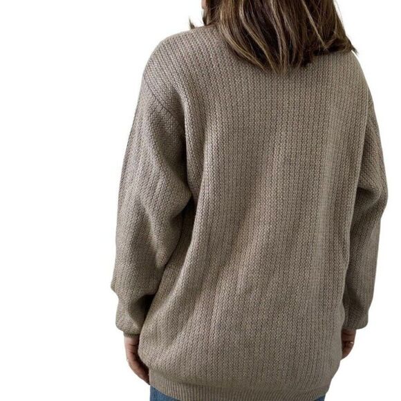 NWT Loro Piana Mens 100% Cashmere Tan Ribbed Turtleneck Luxury Sweater Sz L - Picture 9 of 11